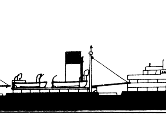 Корабль DMK Doggerbank [Auxiliary Minelayer ex SS Speybank] - чертежи, габариты, рисунки